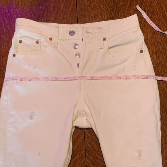 Levi’s 501 off white skinny jean size 25 - Picture 10 of 10